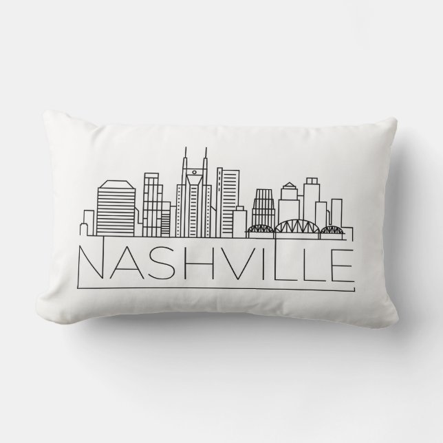 Nashville Skyline Lumbar Cushion (Front)