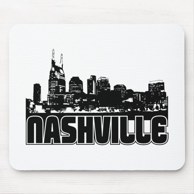 Nashville Skyline Mouse Pad (Front)
