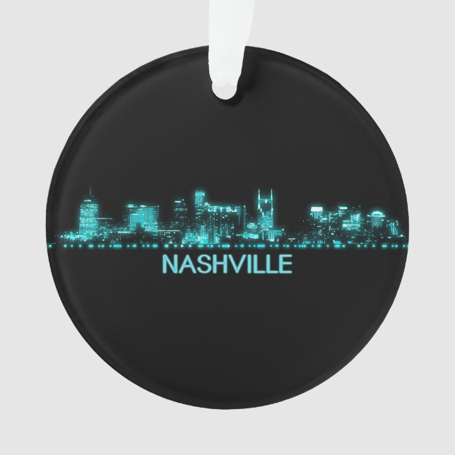 Nashville Skyline Ornament (Front)
