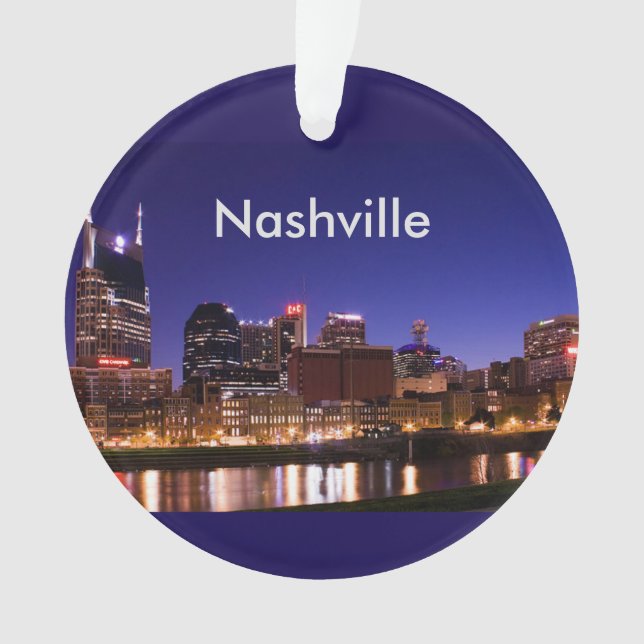 Nashville Skyline Ornament (Front)