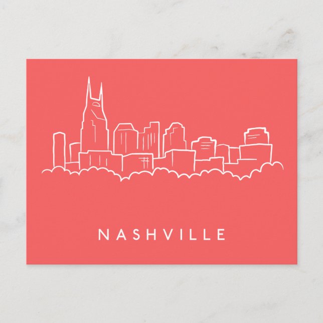 Nashville Skyline Postcard (Front)