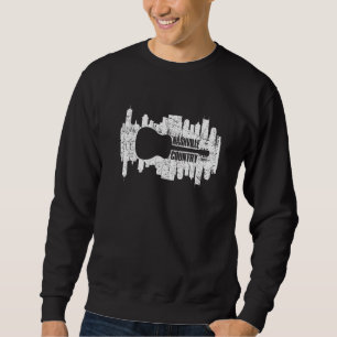Nashville Skyline Tennessee Country Music Guitar P Sweatshirt