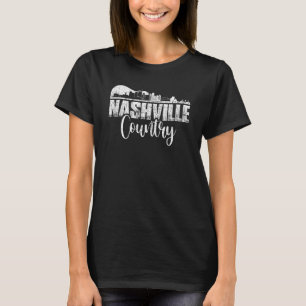 Nashville Skyline Tennessee Country Music Guitar P T-Shirt