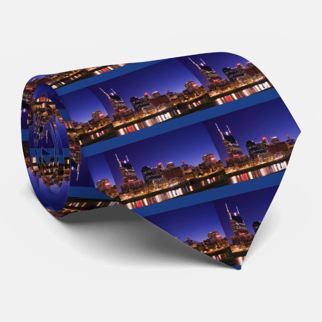 Nashville Skyline Tie (Rolled)