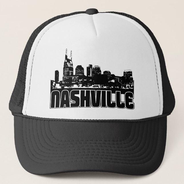 Nashville Skyline Trucker Hat (Front)