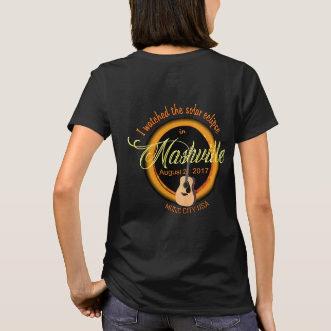 Nashville Solar Eclipse Women's T-Shirt (Back)