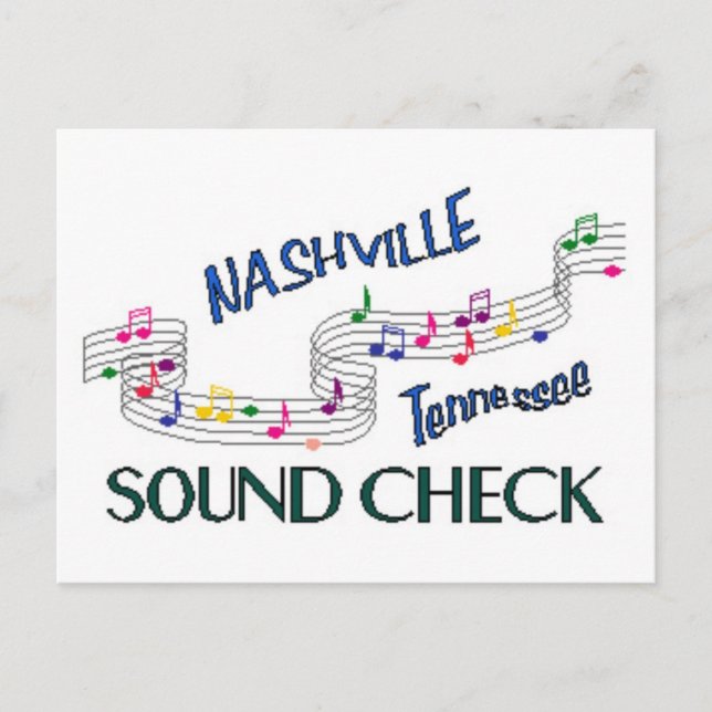Nashville Sound Check Postcard (Front)