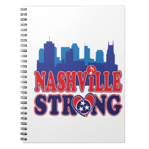 Nashville-Strong-Skyline-and-Music-Note Notebook