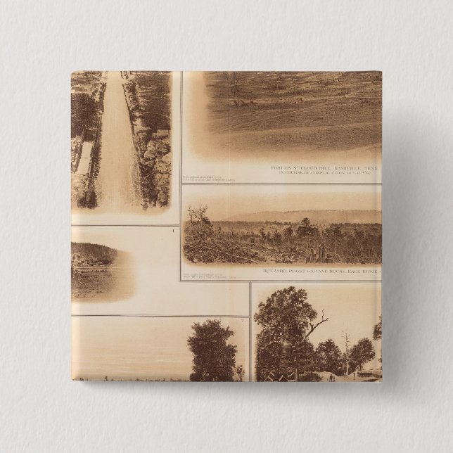 Nashville, Tenn 15 Cm Square Badge (Front)