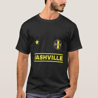 Nashville Tennessee - 615 Round Badge Designer Edi T-Shirt