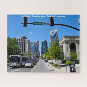 Nashville Tennessee. Christmas Greetings Jigsaw Puzzle