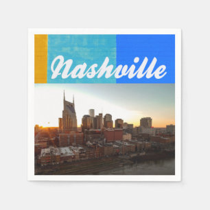 Nashville Tennessee City Scape Beautiful Napkin