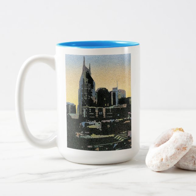 Nashville Tennessee Coffee Mug (With Donut)