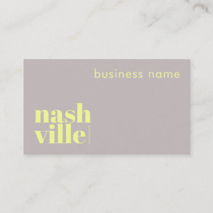 Nashville Tennessee company Business Card