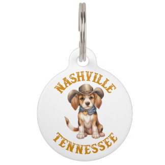 Nashville Tennessee Country Beagle Pet Tag