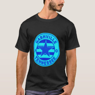 Nashville Tennessee Country Western Music USA Star T-Shirt