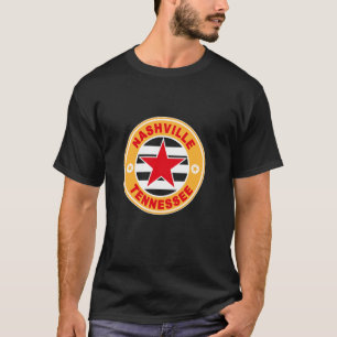 Nashville Tennessee Country Western Music USA Star T-Shirt