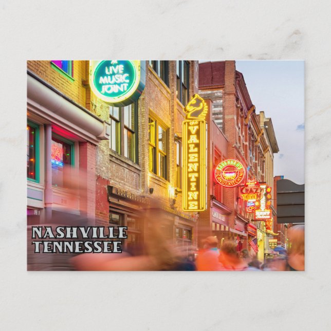 Nashville Tennessee Downtown City Postcard (Front)