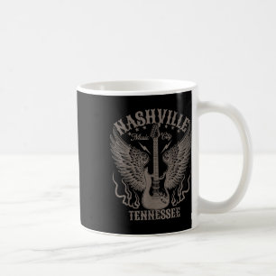 Nashville Tennessee Guitar Country Music City Wome Coffee Mug