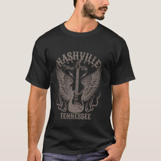 Nashville Tennessee Guitar Country Music City Wome T-Shirt