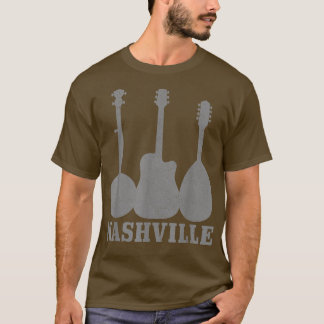 Nashville Tennessee Guitar Player Country Music Ci T-Shirt
