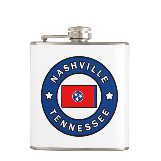 Nashville Tennessee Hip Flask (Front)