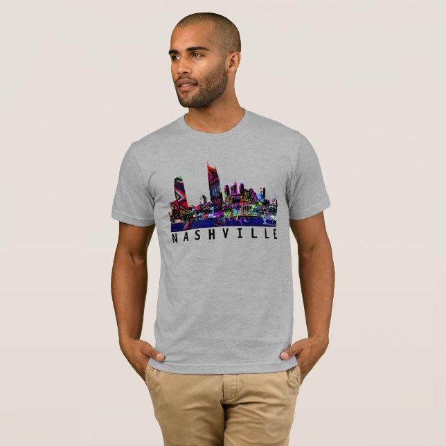 Nashville, Tennessee in graffiti T-Shirt (Front Full)