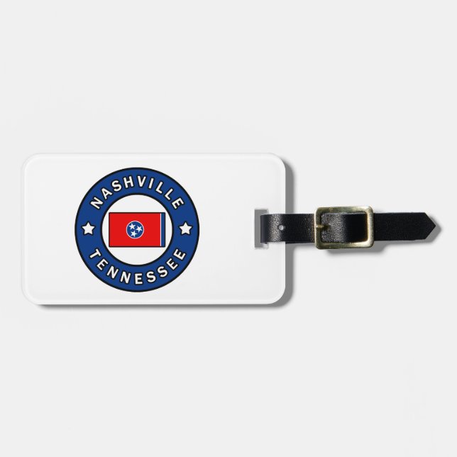 Nashville Tennessee Luggage Tag (Front Horizontal)