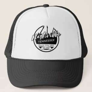 Nashville Tennessee Music City Backpack Trucker Hat