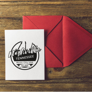 Nashville Tennessee Music City Postcard
