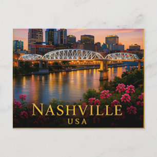Nashville Tennessee Music City & Southern Heritage Postcard