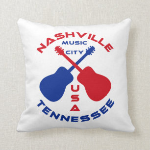 Nashville, Tennessee Music City USA Cushion