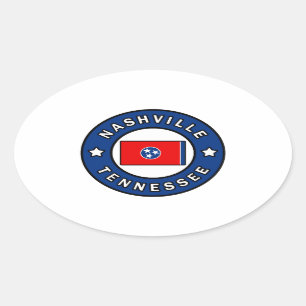 Nashville Tennessee Oval Sticker