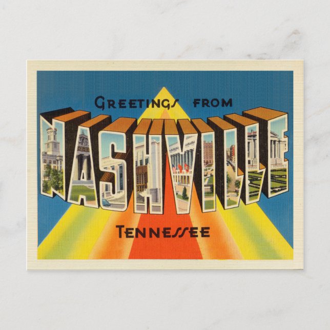 Nashville Tennessee Postcard (Front)