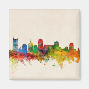 Nashville Tennessee Skyline Cityscape Magnet