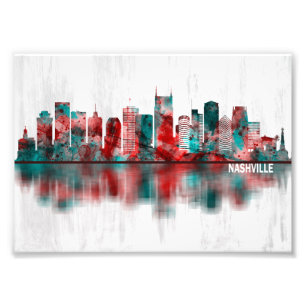Nashville Tennessee Skyline Photo Print