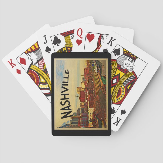 Nashville Tennessee Skyline Playing Cards (Back)