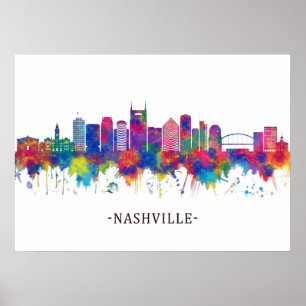 Nashville Tennessee Skyline Poster