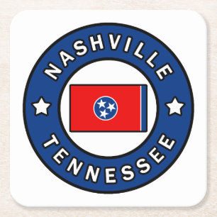 Nashville Tennessee Square Paper Coaster