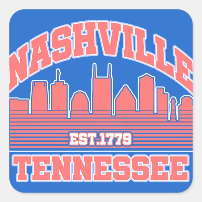 Nashville,Tennessee Square Sticker (Front)