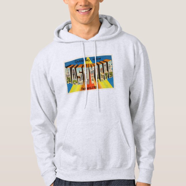 Nashville Tennessee TN Old Vintage Travel Souvenir Hoodie (Front)