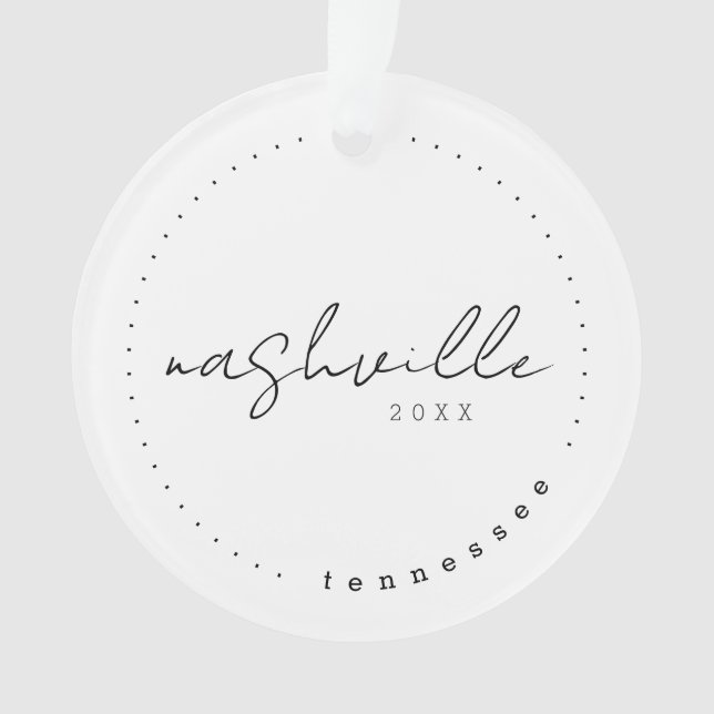 Nashville, Tennessee TN Travel United States  Ornament (Front)