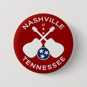 Nashville, Tennessee USA 6 Cm Round Badge
