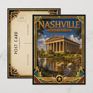 Nashville Tennessee Vintage Art Deco Golden Age Postcard