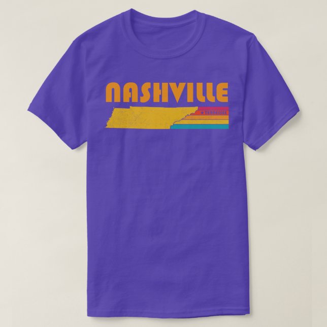 Nashville Tennessee Vintage Distressed Souvenir T-Shirt (Design Front)