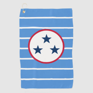 Nashville, Tennessee Volunteer State Tri-Star Golf Towel
