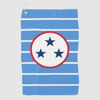 Nashville, Tennessee Volunteer State Tri-Star Golf Towel