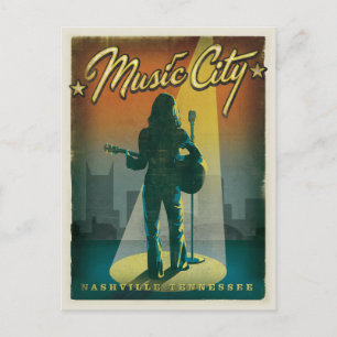 Nashville, TN - Girl Postcard