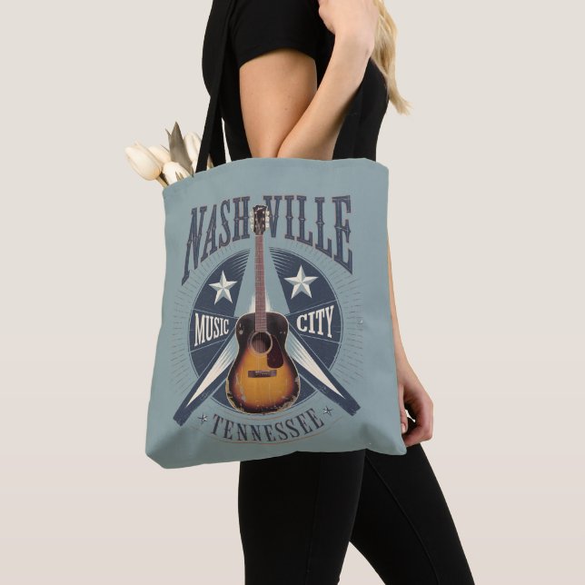 Nashville, TN - Music City USA Tote Bag (Close Up)