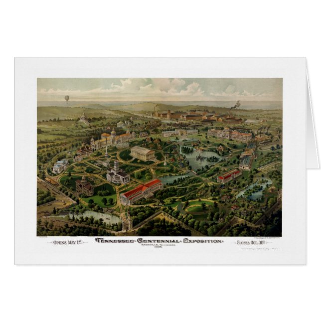 Nashville, TN Panoramic Map - 1897 (Front Horizontal)